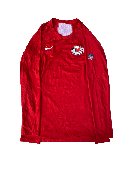Kansas City Chiefs Team Issued Long Sleeve Compression Shirt (Size L)