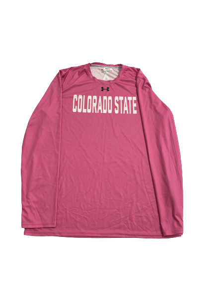 David Roddy Colorado State Basketball Breast Cancer Awareness Pre-Game Warm-Up Shooting Shirt (Size XL)