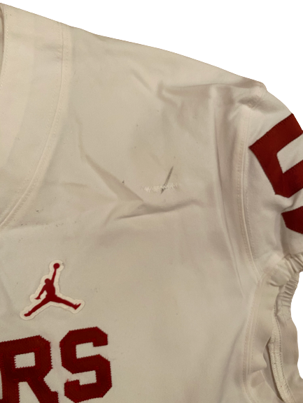 Adrian Ealy Oklahoma Football Game Worn Jersey (Size 50)