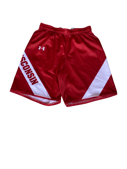 Brevin Pritzl Wisconsin Basketball Player Exclusive Practice Shorts (Size M)