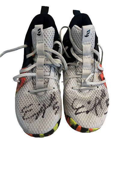 Eric Ayala Maryland Basketball SIGNED GAME WORN Shoes (Size 13)