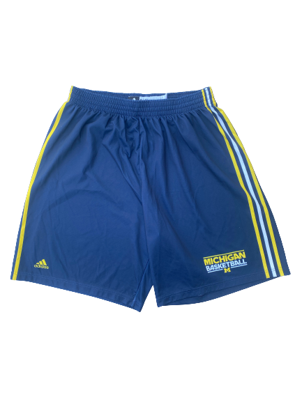 Mark Donnal Michigan Basketball Exclusive Practice Shorts (Size XXL)