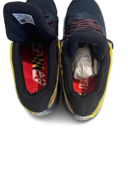 Eric Ayala Maryland Basketball Team Issued Shoes (Size 13) - Brand New