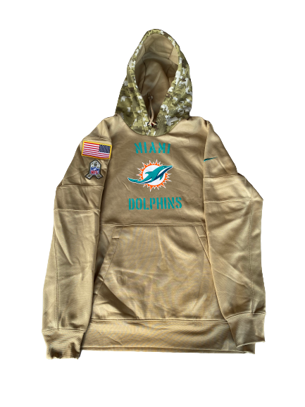 Miami Dolphins Team Issued Salute To Service Sweatshirt (Size M)