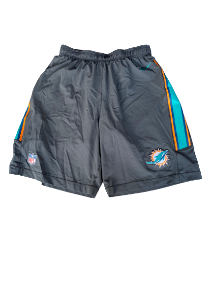 Miami Dolphins Team Issued Workout Shorts (Size L)
