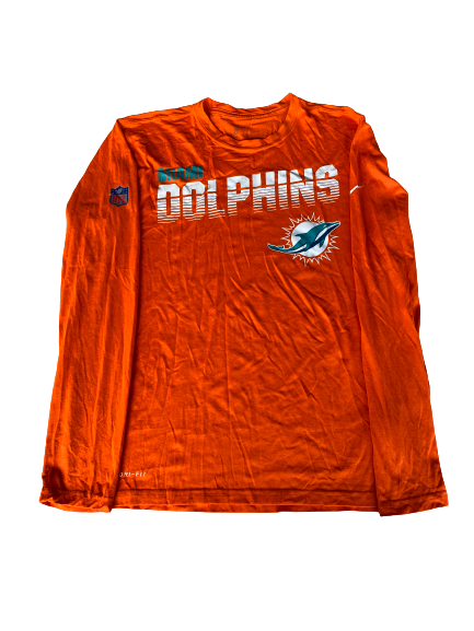 Miami Dolphins Team Issued Long Sleeve Shirt (Size M)
