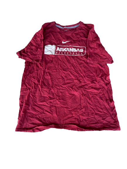 Arkansas Basketball Team Issued T-Shirt (Size L)