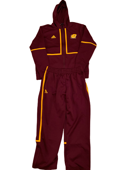 David Moore Central Michigan Football Team Issued Travel Sweatsuit (Size XL)