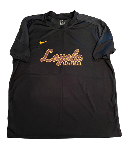 Will Alcock Loyola Chicago Basketball Team Issued Workout Shirt (Size 2XL)