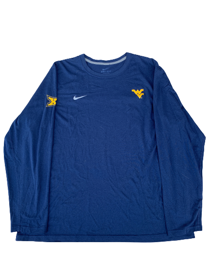 Ivan Gonzalez West Virginia Nike Long Sleeve Shirt (Size XL)