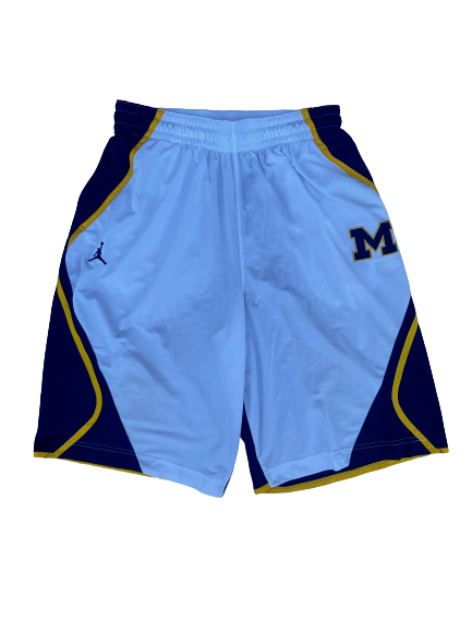 Mark Donnal Michigan Basketball Work Out Shorts (Size XLT)