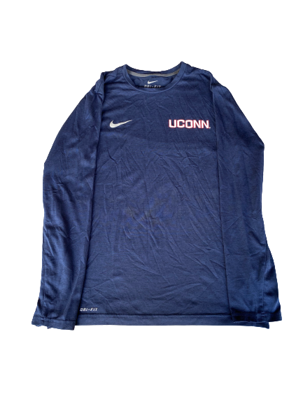 UCONN Basketball Team Issued Long Sleeve Shirt (Size M)
