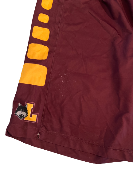 Will Alcock Loyola Chicago Basketball Team Exclusive Practice Shorts (Size L)