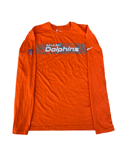 Miami Dolphins Team Issued Long Sleeve Shirt (Size M)