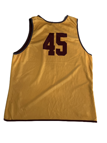 Will Alcock Loyola Chicago Basketball Signed Team Exclusive Reversible "Gold squad" Practice Jersey (Size XL)