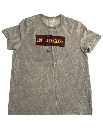 Will Alcock Loyola Chicago Basketball Team Issued Workout Shirt (Size XL)