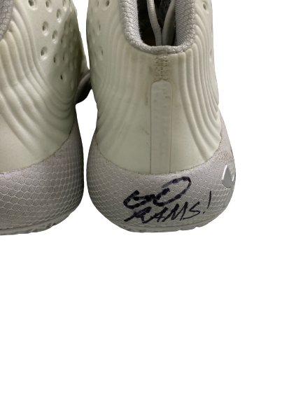 David Roddy Colorado State Basketball SIGNED and INSCRIBED Shoes (Size 15)