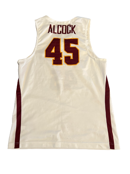 Will Alcock Loyola Chicago Basketball Game Worn Jersey (Size L)