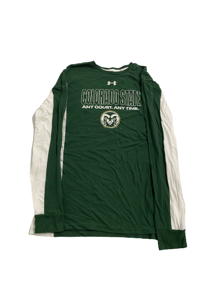 David Roddy Colorado State Basketball Long Sleeve Shirt (Size XL)