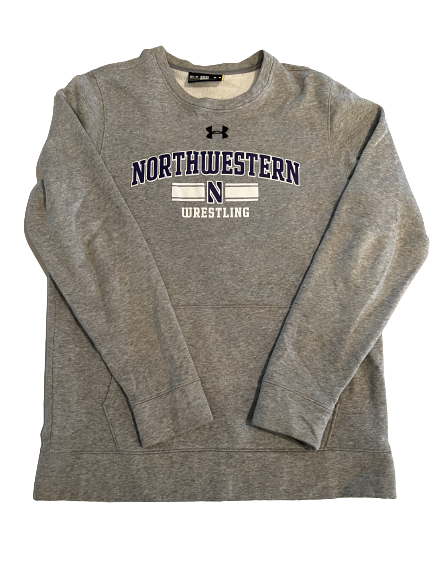 Ryan Deakin Northwestern Wrestling Team Issued Crewneck Sweatshirt (Size M)