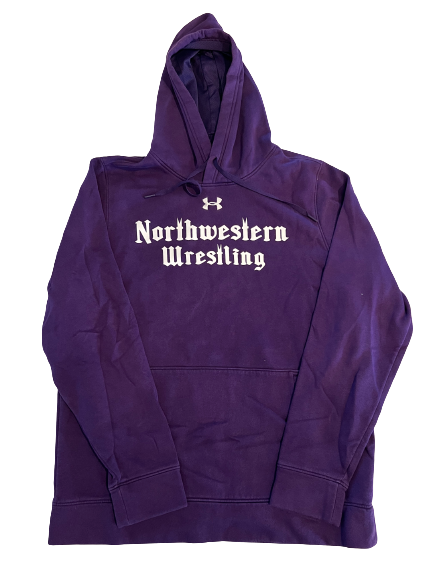 Ryan Deakin Northwestern Wrestling Team Issued Sweatshirt (Size L)
