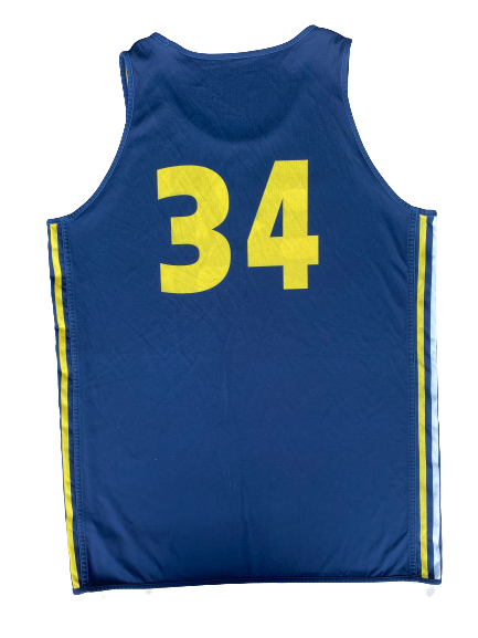 Mark Donnal Michigan Basketball Exclusive Reversible Practice Jersey (Size XXL)