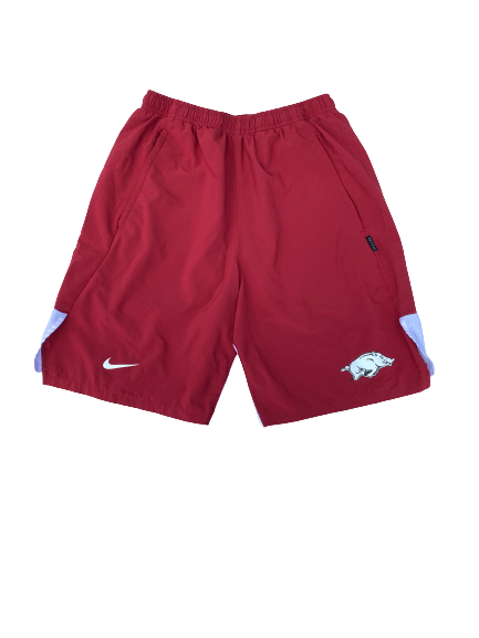 Jalen Tate Arkansas Basketball Team Issued Workout Shorts (Size M)