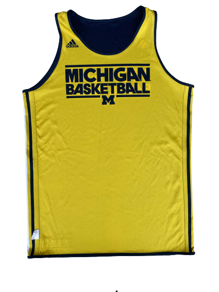 Mark Donnal Michigan Basketball Exclusive Reversible Practice Jersey (Size XXL)