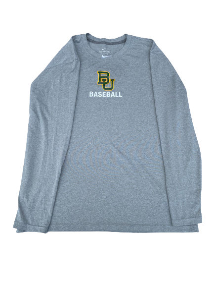 Andy Thomas Baylor Baseball Team Issued Long Sleeve Shirt (Size XL)