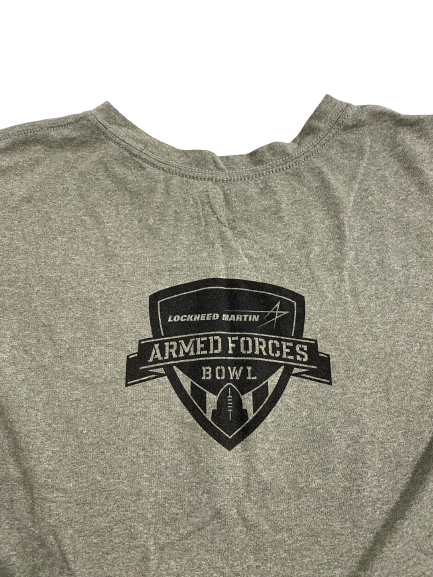 Lummie Young IV Tulane Football Player-Exclusive Armed Forces Bowl T-Shirt (Size XL)
