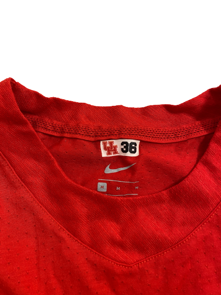 Jacob Herslow Houston Football Team Issued Long Sleeve Shirt (Size M)