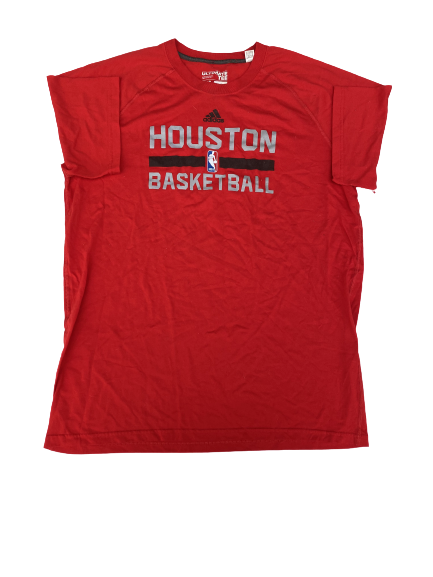 K.J. McDaniels Houston Rockets Adidas Workout Shirt (Size XLT)