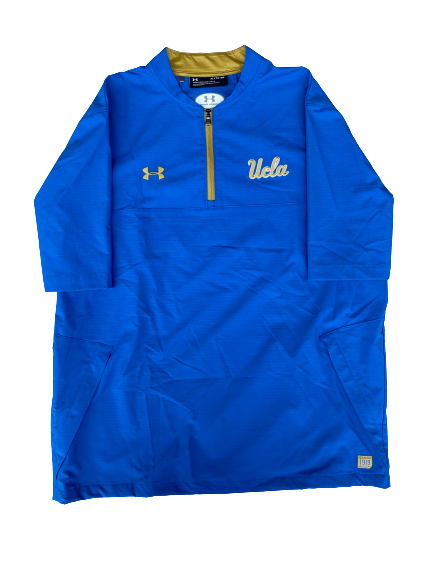 Kyle Mora UCLA Baseball Team Issued Short Sleeve Quarter Zip Pullover (Size XL)