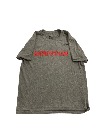Clayton Tune Houston Football Team Issued T-Shirt with Name and 
