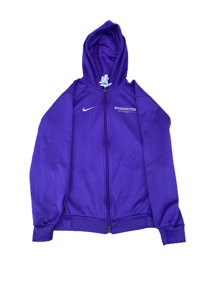 Victoria Hayward Washington Softball Team Issued Zip Up Jacket (Size M)