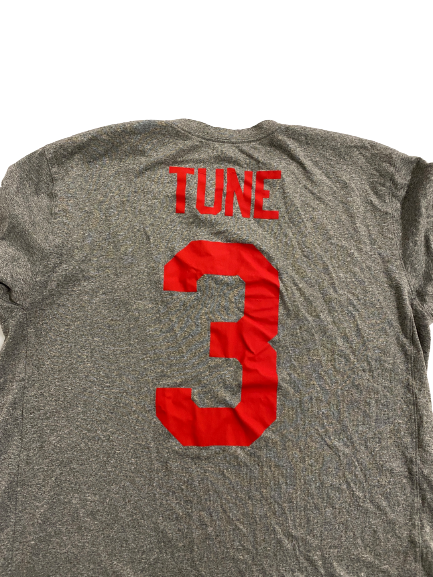 Clayton Tune Houston Football Team Issued T-Shirt with Name and 