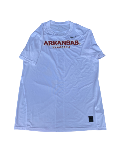 Jalen Tate Arkansas Basketball Team Issued Workout Shirt (Size L)