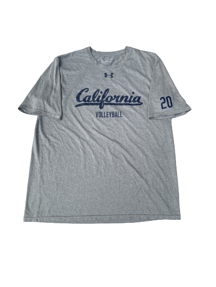 Bailee Huizenga California Volleyball Under Armour T-Shirt With Number on Sleeve (Size L)