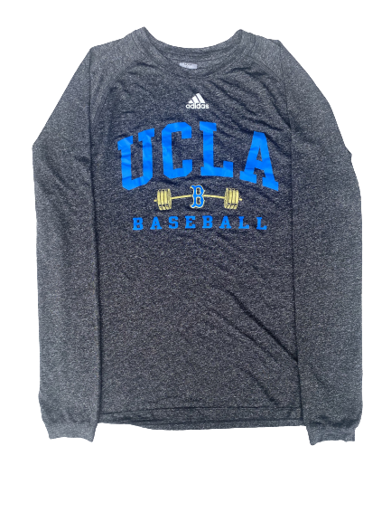 Kyle Mora UCLA Baseball Team Exclusive Long Sleeve Workout Shirt (Size XL)