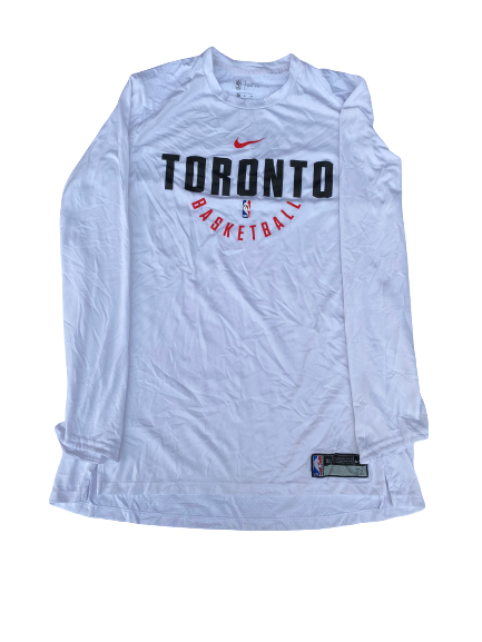K.J. McDaniels Toronto Raptors Team-Issued Nike Long Sleeve Shirt (Size XL)