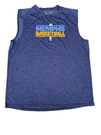 K.J. McDaniels Memphis Grizzlies Team-Issued Adidas Workout Tank (Size XLT)