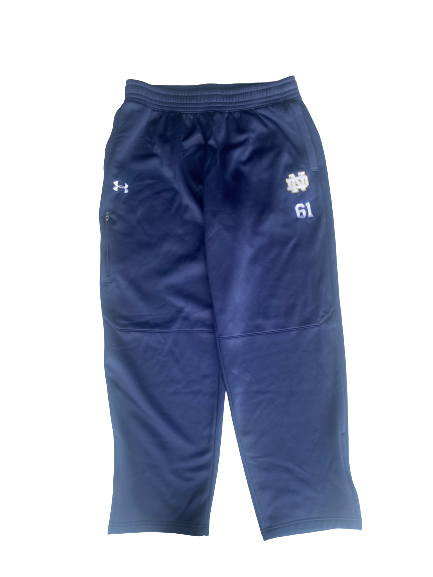Scott Daly Notre Dame Football Sweatpants with Number (Size XL)