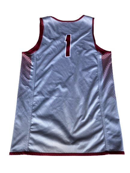 Jordan Burns Colgate Basketball SIGNED Player Exclusive Reversible Practice Jersey (Size M)
