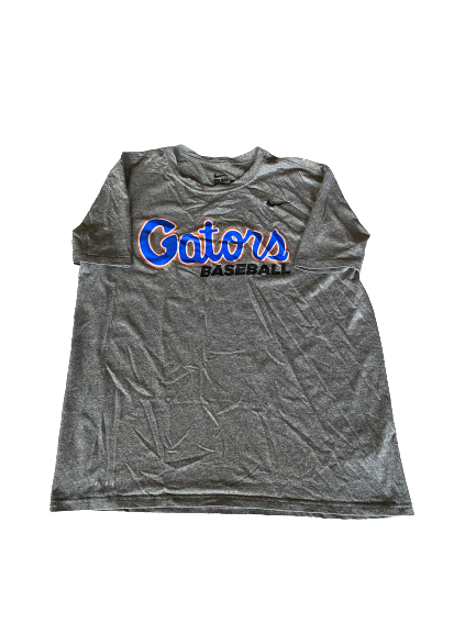 Jordan Butler Florida Baseball Team Exclusive Workout Shirt with Number on Back (Size L)