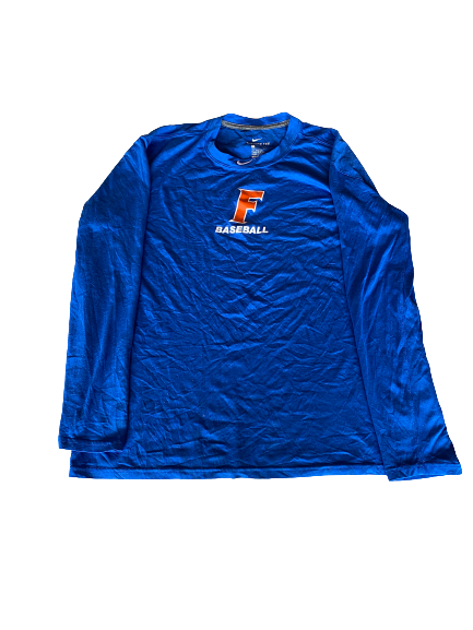 Jordan Butler Florida Baseball Team Issued Long Sleeve Workout Shirt (Size XL)