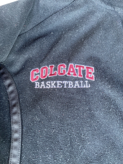 Jordan Burns Colgate Basketball Team Issued Zip Up Jacket (Size L)