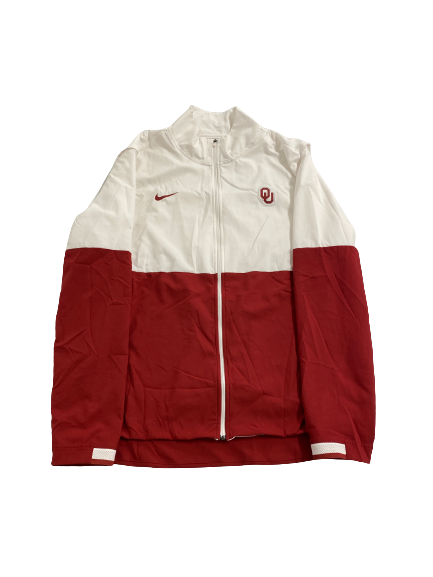 Trent Brown Oklahoma Baseball Team-Issued Zip-Up Jacket (Size L)