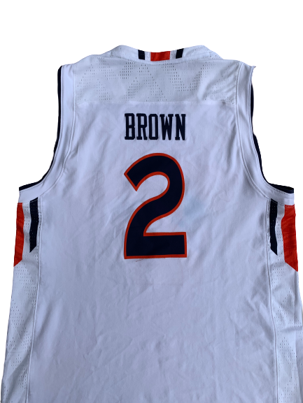 Bryce Brown Auburn Basketball 2017-2018 Season Game Worn Jersey (Size L)