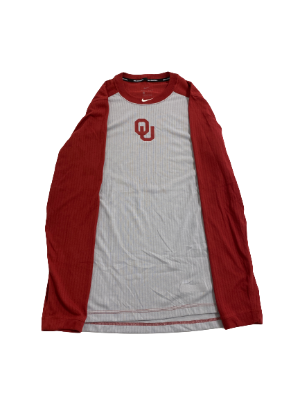 Trent Brown Oklahoma Baseball Team Issued Long Sleeve Workout Shirt (Size L)