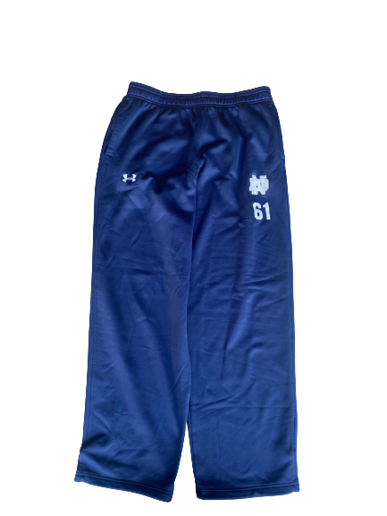 Scott Daly Notre Dame Football Sweatpants with Number (Size XL)